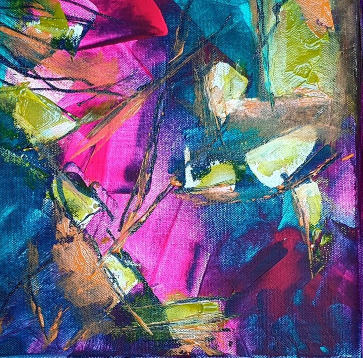 Peinture intitulée "Vulnerabilite" par Julie Verhague, Œuvre d'art originale, Acrylique