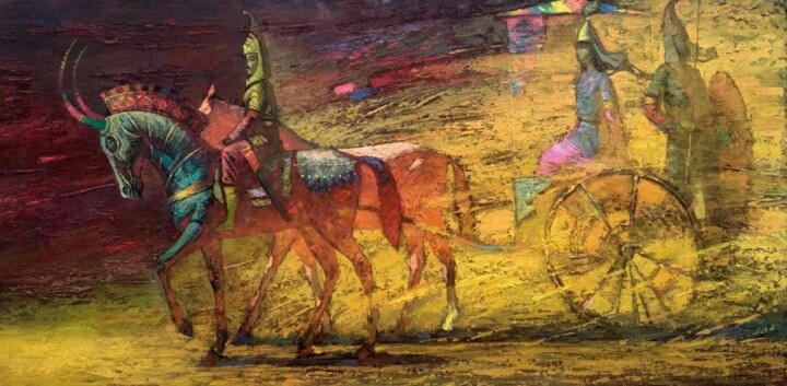 Painting titled "The Queen" by Unknown Artist, Original Artwork, Oil