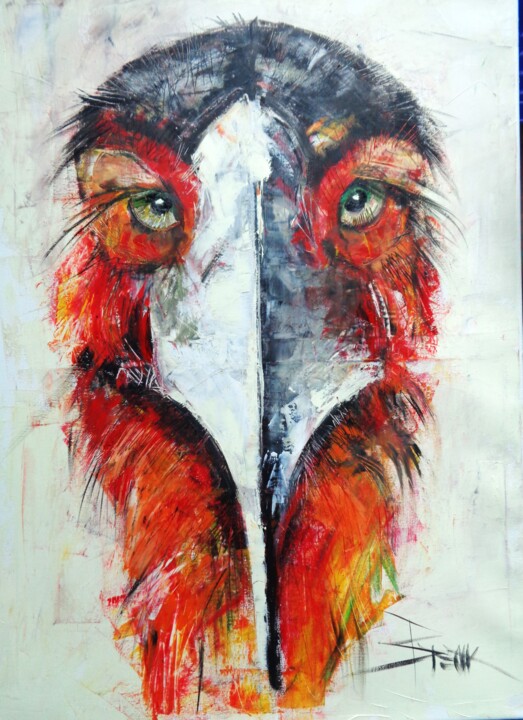 BIRD II 绘画, 27.6x19.7 in