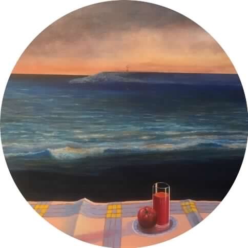 Painting titled "porto di Lavagna" by Angelo Franzini, Original Artwork, Acrylic Mounted on Wood Stretcher frame
