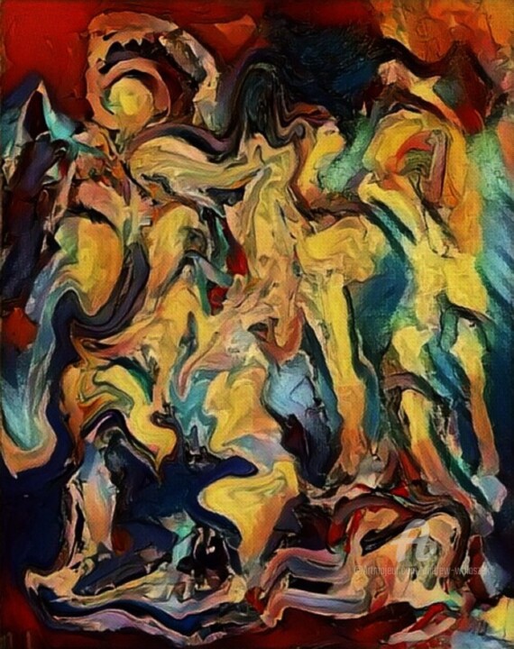 Digital Arts titled "Sacrificed Battalion" by Andrew Walaszek, Original Artwork, Digital Painting