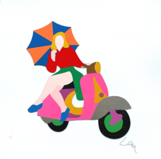 MARCO LODOLA - Donne e motori 印花与版画, 19.7x19.7 in