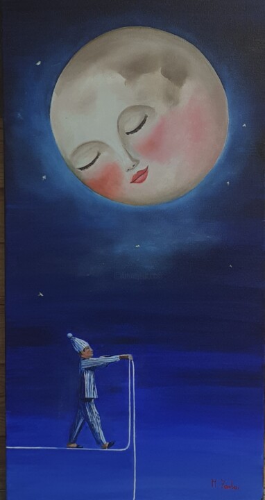Il sonnambulo 绘画, 31.5x15.8 in