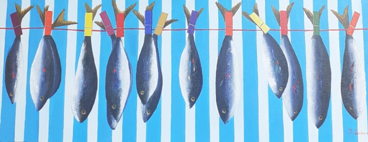 La stesa 绘画, 11.8x31.5 in