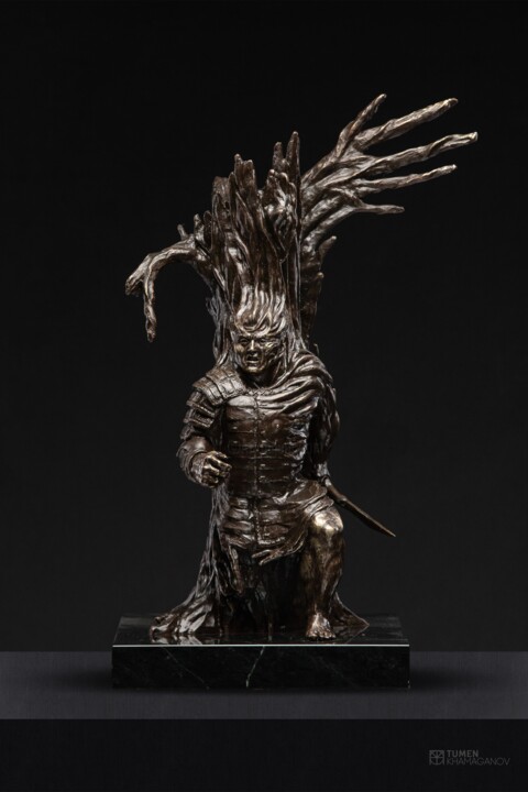 Escultura titulada "Awakening of the An…" por Tumen Khamaganov, Obra de arte original, Bronce