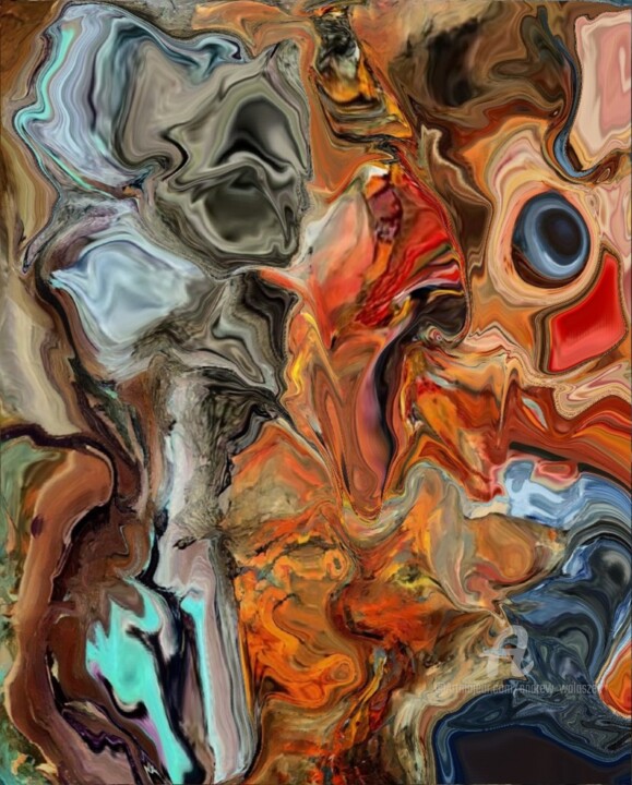 Digital Arts titled "Monophobia" by Andrew Walaszek, Original Artwork, Digital Painting