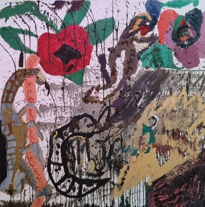 绘画,  29.5x29.5 in 