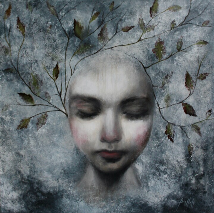 I pensieri del mattino / Morning thoughts 绘画, 23.6x23.6 in