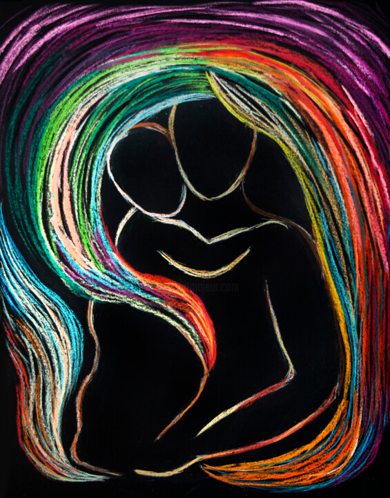 Under protection Painting, 25.6x19.7 in