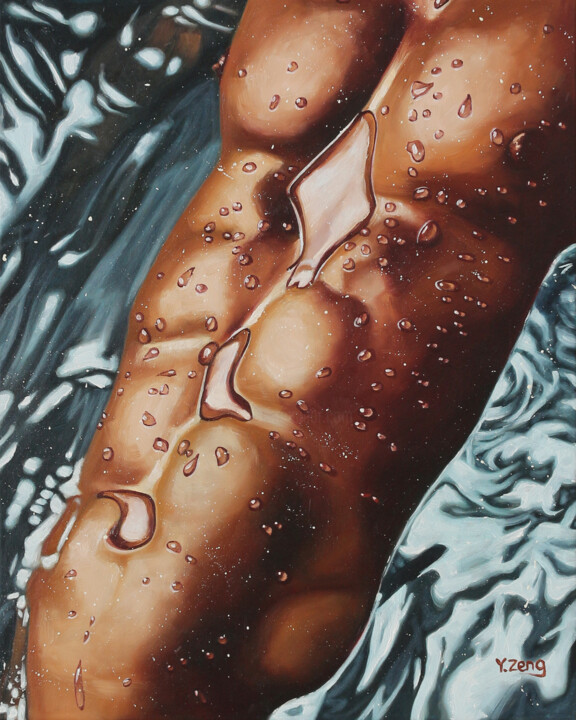 Male torso 绘画, 20x16 in