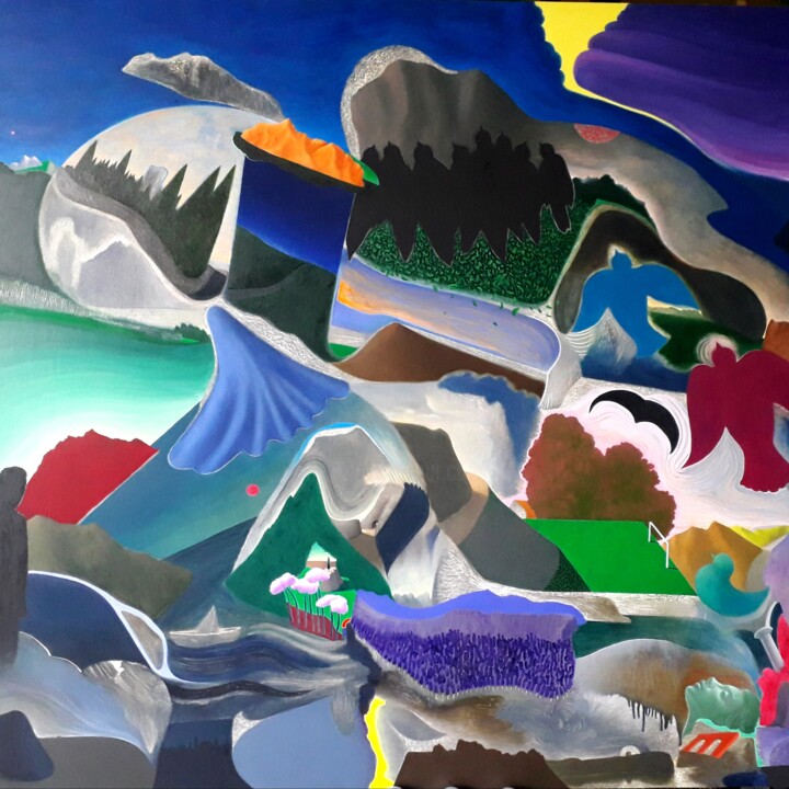 绘画,  47.2x55.1 in 