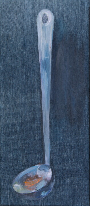 Painting titled "Jean Louche 1" by Nathalia Chipilova, Original Artwork, Acrylic Mounted on Wood Stretcher frame