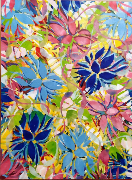 Painting titled "Légerté" by Vera Ivanaj, Original Artwork, Acrylic