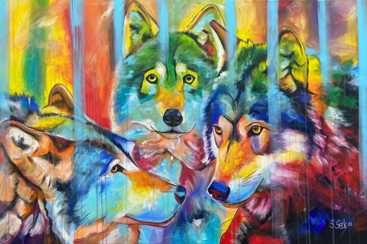 pact of wolves 绘画, 31.5x47.2 in