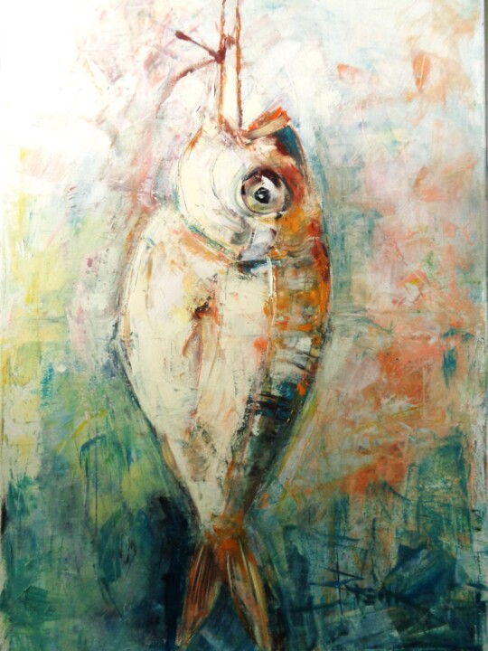 CATCH II 绘画, 27.6x19.7 in