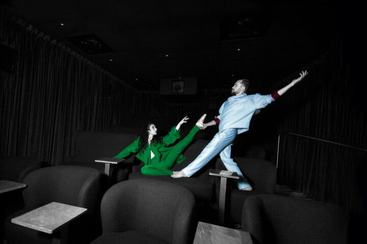 Photography titled "CINÉMA" by Alexandra Robin, Original Artwork, Digital Photography Mounted on Aluminium