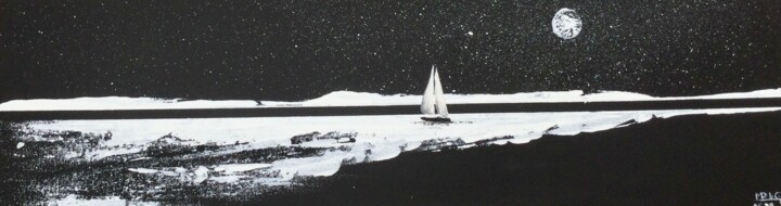 Solitaire 绘画, 7.9x27.6 in