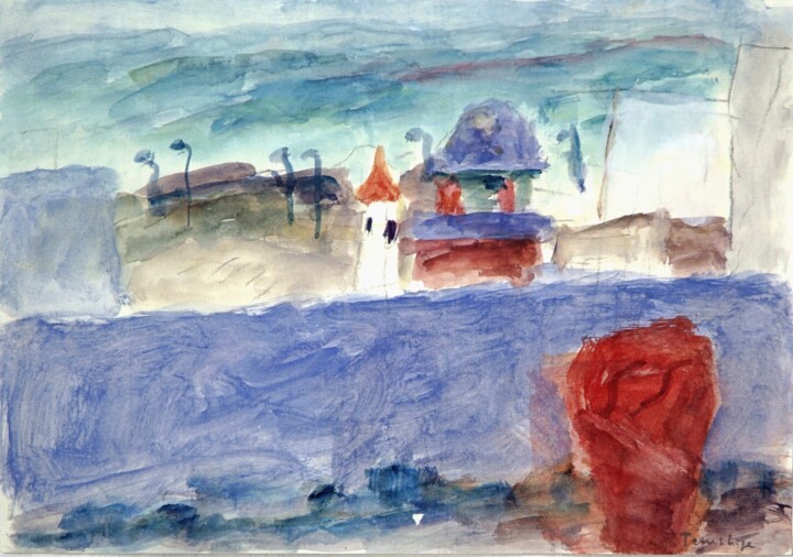 Asilah, north of Morocco 绘画, 9.8x14.2 in