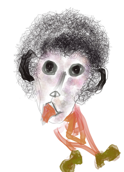 Monkey poet 数字艺术
