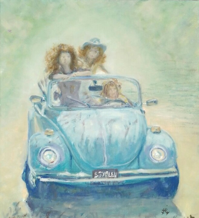 Nature et Voiture 2 绘画, 25.6x21.3 in