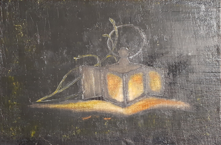 Hope (old style painting) 绘画, 7.9x11.8 in