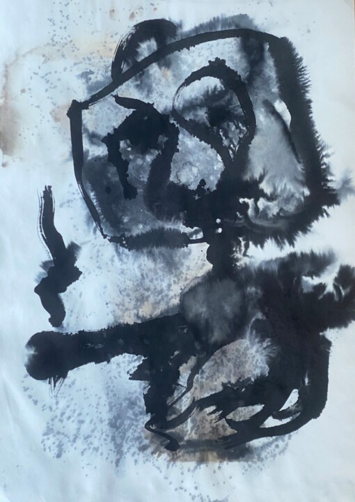 Panic attack 4 绘画, 33.5x23.6 in