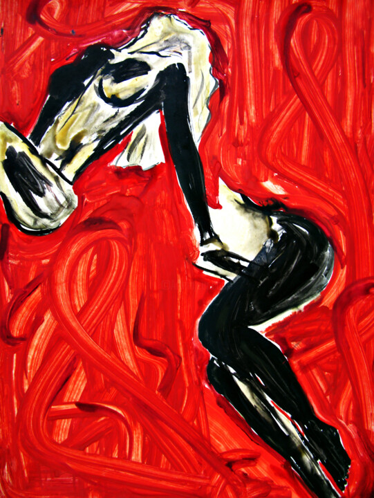 The duality of a woman 绘画, 21.7x15.8 in