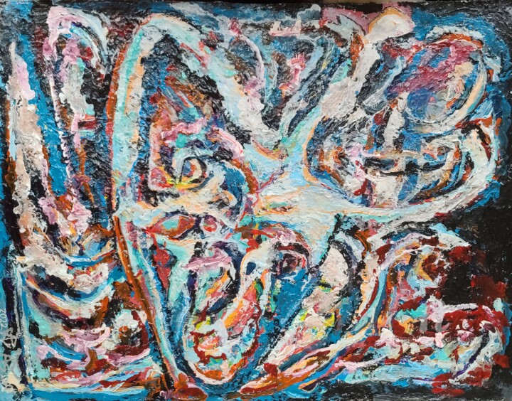 Ambushed (9,2022) 绘画, 22x28 in