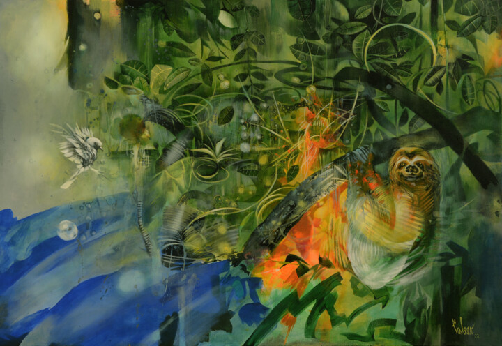 Brave new world 绘画, 27.6x39.4 in