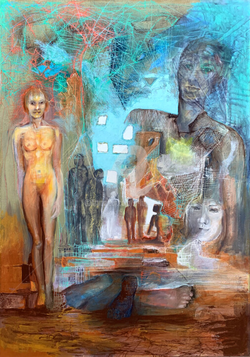 Droga 绘画, 39.4x27.6 in