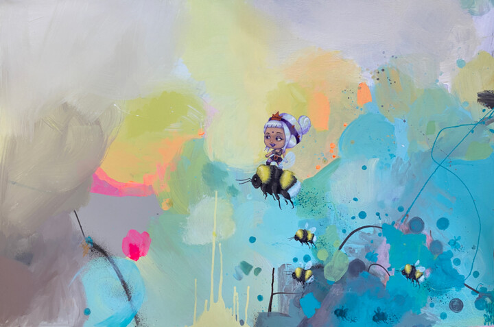 The Queen of the BumbleBees 绘画, 31.5x47.2 in