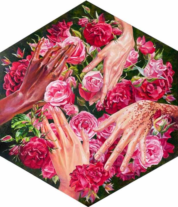 Pintura titulada "Unity of universes…" por Ekaterina Kosyak, Obra de arte original, Oleo