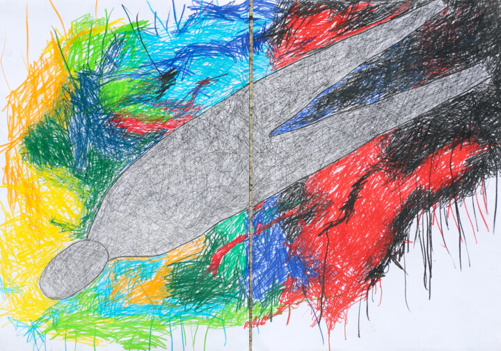 Painting titled ""..and the moment i…" by Giulio Benatti, Original Artwork, Pastel