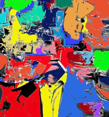 Digital Arts titled "crazy" by Simon Taylor, Original Artwork, Digital Painting