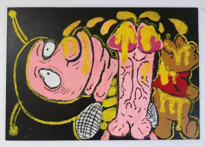 Painting titled "Sin titulo" by Eduardo González Tripp, Original Artwork, Acrylic