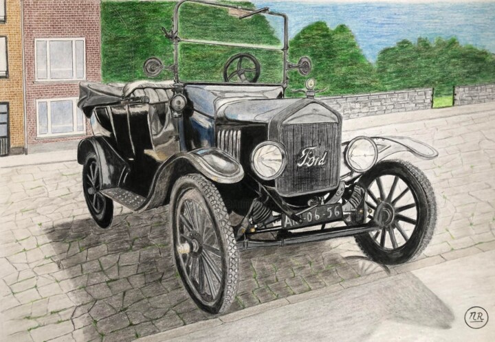 Ford T (1925) 图画, 11x15.8 in