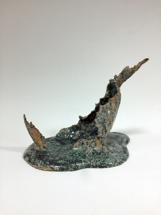 Sculpture titled "BEGINING OF THE END…" by Enes Kılıç, Original Artwork, Ceramics