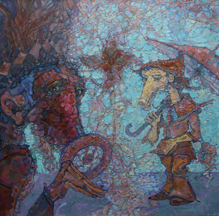 绘画,  27.6x27.6 in 
