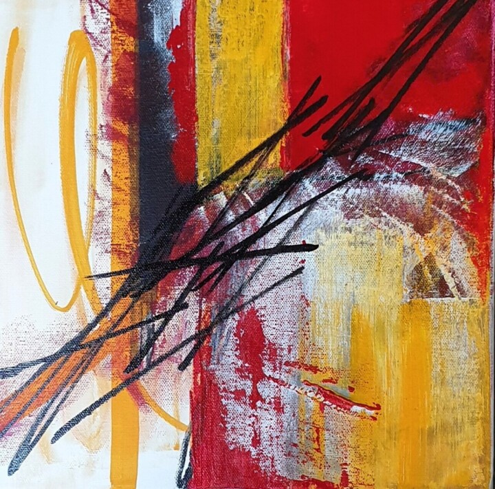 Peinture intitulée "Vamos" par Julie Verhague, Œuvre d'art originale, Acrylique Monté sur Châssis en bois
