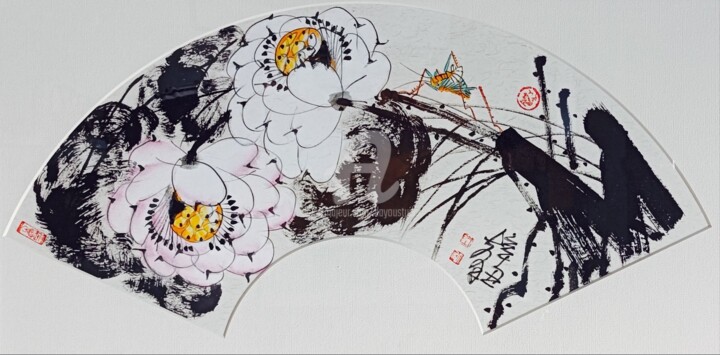 Painting titled "Non title 无题 （No.16…" by Dayou Lu, Original Artwork, Pigments