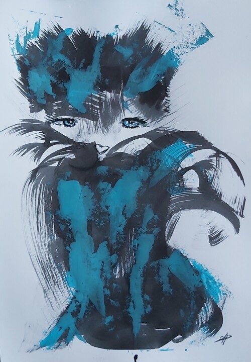 Mistigri 绘画, 16.5x11.7 in