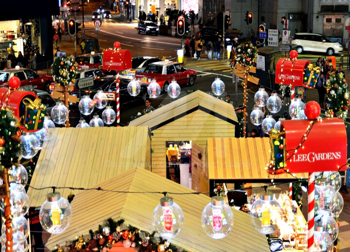 Hong Kong - Christmas Decoration on Street #2 摄影