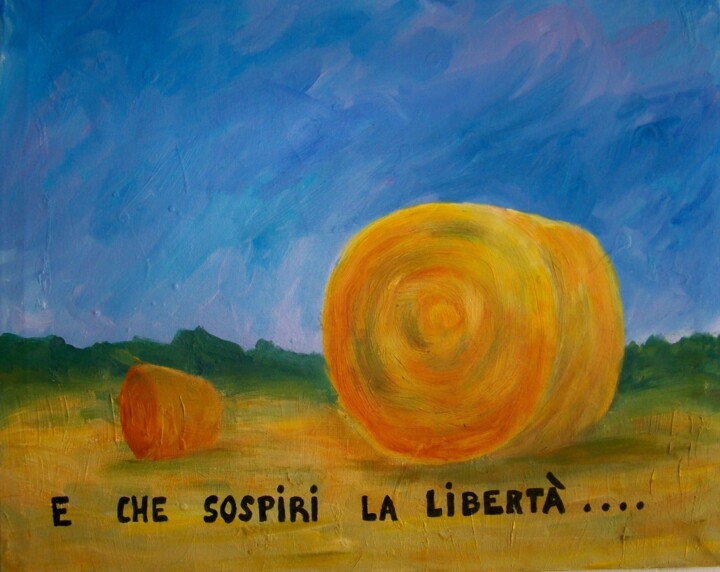 Peinture intitulée "E che sospiri la li…" par Maryse Curinier-Rochette, Œuvre d'art originale, Acrylique Monté sur Châssis e…