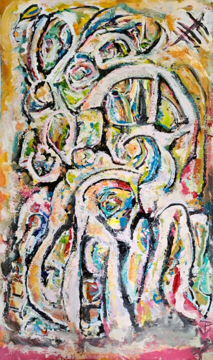 绘画,  64x36 in 