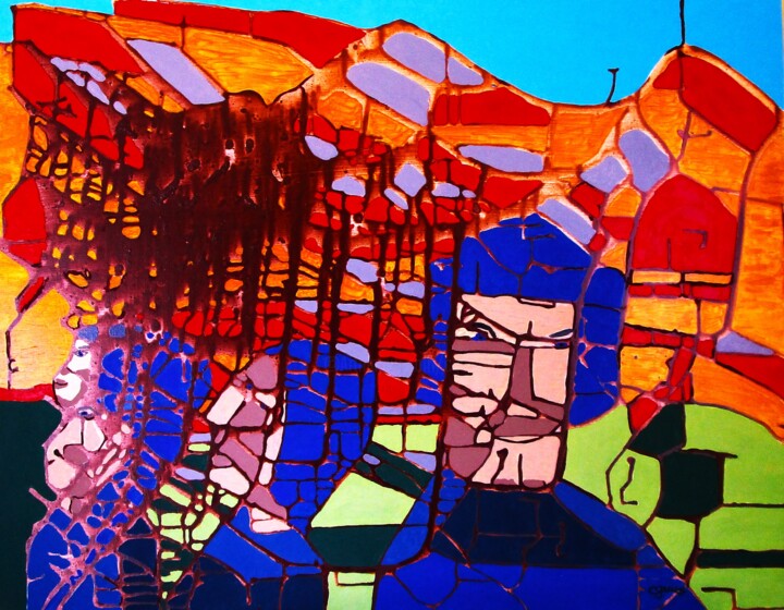 Les paysans 绘画, 24x30.9 in