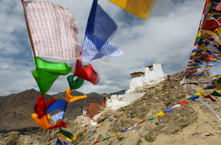 Photography titled "Esprit himalayen" by Max Lévine, Original Artwork, Digital Photography Mounted on Aluminium