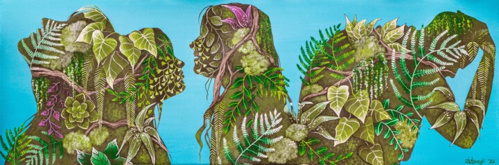 "Inner Connection 2" başlıklı Tablo Alice Asnaghi tarafından, Orijinal sanat, Akrilik
