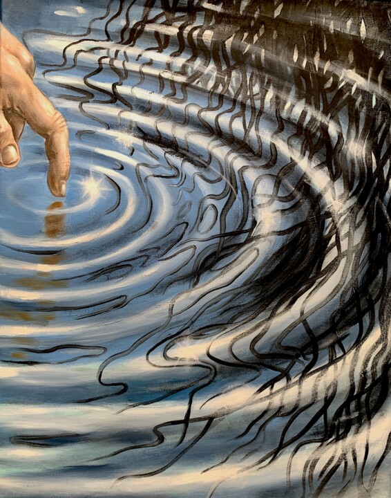 Narcissus 绘画, 19.7x15.8 in