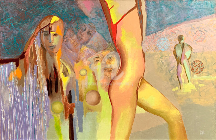 Spórz mi w oczy 绘画, 23.6x35.4 in