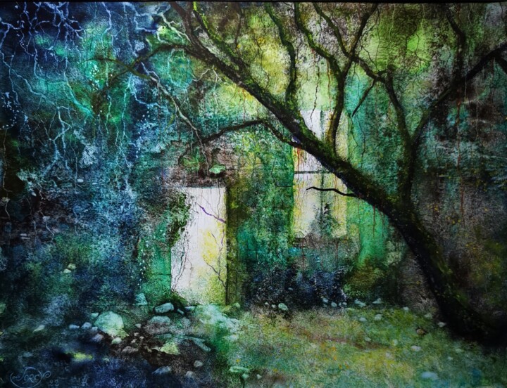 Dans l'ombre et la lumière 绘画, 19.7x25.6 in